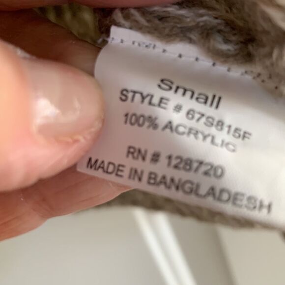 Quinn Sz Small Sweater Cream & tan colors - Picture 5 of 6